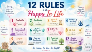12 Rules To Be Happy In Life 12 Rules To Be Happy In Life