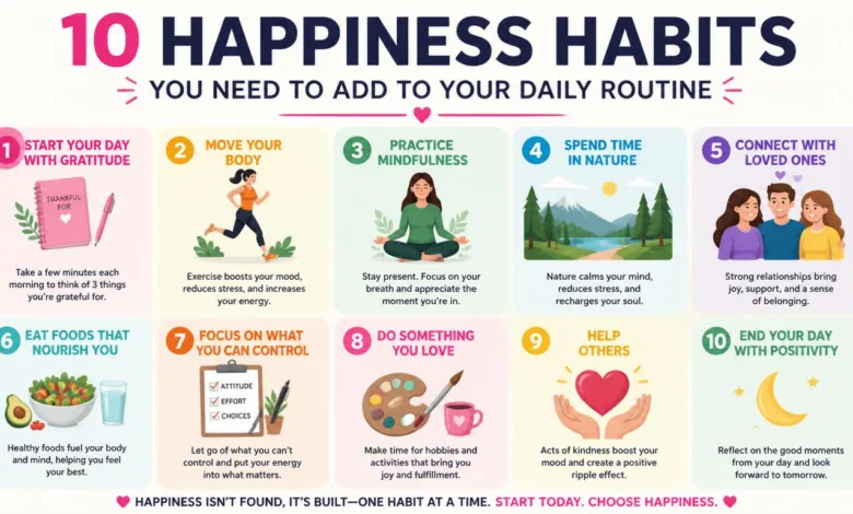 10 Happiness Habits You Need To Add to Your Daily Routine