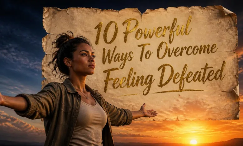 10 Powerful Ways To Overcome Feeling Defeated 10 Powerful Ways To Overcome Feeling Defeated