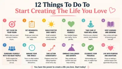 12 Things To Do To Start Creating The Life You Love