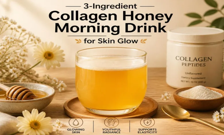 3-Ingredient Collagen Honey Morning Drink for Skin Glow 3-Ingredient Collagen Honey Morning Drink for Skin Glow
