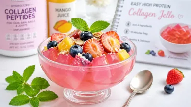 Easy High Protein Collagen Jello Dessert Recipe Easy High Protein Collagen Jello Dessert Recipe