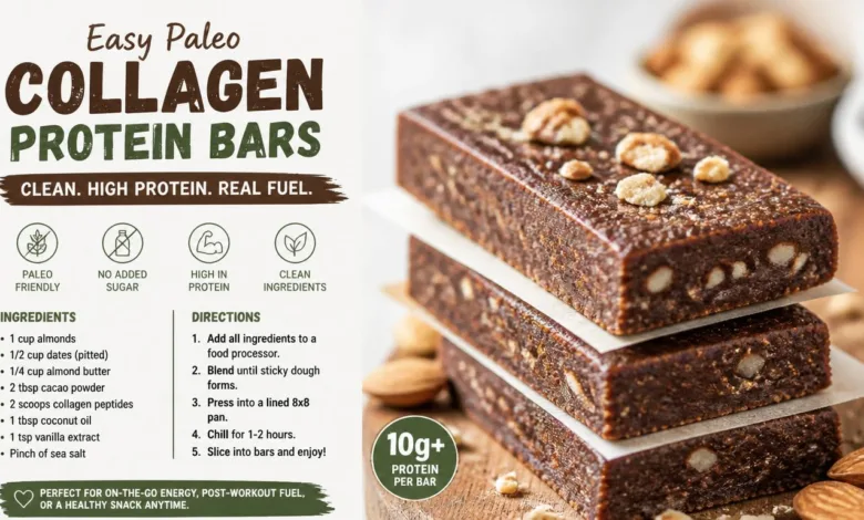 Easy Paleo Collagen Protein Bars for Clean High Protein Fuel Easy Paleo Collagen Protein Bars for Clean High Protein Fuel