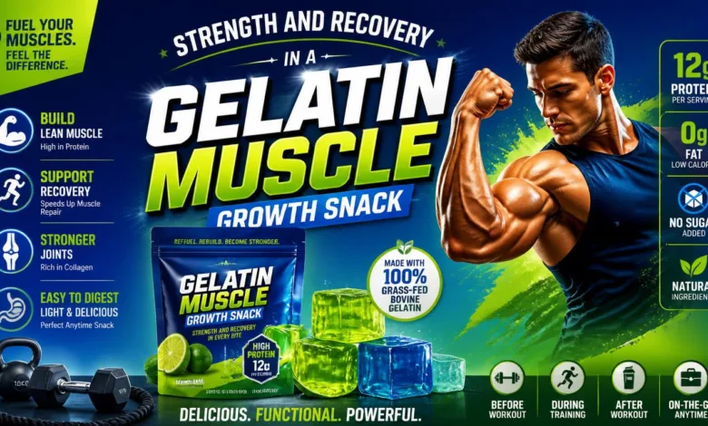 Gelatin Muscle Growth Snack for Strength and Recovery