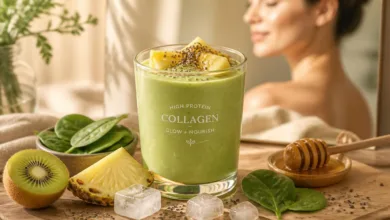 High Protein Collagen Smoothie for Healthy Clear Skin High Protein Collagen Smoothie for Healthy Clear Skin